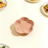 Prato para Molho de Hot Pot Colorido Estilo Ins para Uso Doméstico Prato Criativo Dopamina Prato Pequeno para Acompanhamentos Prato de Vinagre para Picles Prato de Cerâmica para Temperos