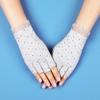 Guantes de Protección Solar Dedos Finos para Mujer Verano Conducción Antideslizantes Anti-ultravioleta Recolección de Té Guantes con Dedos