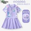 Nuevo Traje de Baño Princesa Aisha para Niñas Estilo Occidental Una Pieza con Calzones de Seguridad para Niños Grandes Traje de Baño de Secado Rápido