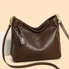 Bolso Grande de Mujer Transfronterizo Otoño/Invierno 2025 Nuevo Vintage Versátil Bolso de Hombro Casual Simple para Viaje Bolso Dumpling