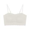 Camisola pequeña de encaje 3052, top de tubo fino de verano, ropa interior para mujer, antiexposición, envuelta en el pecho, tirantes finos para los hombros, base trasera de belleza