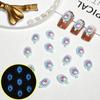 Brillo de Verano que Brilla en la Oscuridad Mini Accesorios para Uñas de Helado Serie de Dibujos Animados Lindos Rhinestones de Resina Decoraciones de Uñas Portátiles para DIY