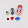 Almofadas redondas de feltro de 10-80mm em branco, preto e coloridas, peças de base em tecido não tecido, acessórios para headwear DIY