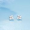 Novos Brincos de Moinho de Vento Pequenos 2022 Moda Feminina Brincos de Diamante Versáteis para o Verão Design de Nicho Joias Tremella