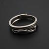 Anillo Qianye retro Fénix que no se desvanece anillo de pareja estudiante estilo antiguo anillo de cola ajustable dedo índice