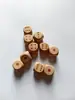 Dados de Faia com Números em Estoque, Dados de Madeira com Cantos Arredondados de 16mm, Acessórios para Jogos de Tabuleiro, Dados Digitais, Adereços de Jogo