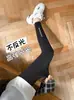 Leggings Engrosados de Piel de Tiburón para Mujer Otoño/Invierno 2026, Mallas de Yoga de Cintura Alta, Pantalones de Piel de Tiburón de Nueve Puntos, Tallas Grandes