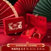 Caja de Joyería para Compromiso, Artículos de Oro, Caja de Regalo para Hombres, Tres Cajas con Herrajes Dorados, Caja de Regalo, Artículos de Boda