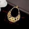 Colgante de Cobre Fundido hueco diy joyería hecha a mano pulsera collar horquilla accesorios material aretes aretes colgante venta al por mayor