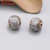 Plata de ley S925 hojas vajra mortero palabra de la suerte doble flor clip zakiram accesorios retro DIY materiales hechos a mano