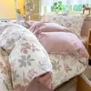 2026 Nuevo Modelo Juego de Cama Sencillo de Algodón Puro de Cuatro Piezas, Juego de Tres Piezas de Sábana y Funda de Edredón de Algodón Puro, Adecuado para Todas las Estaciones
