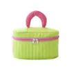 Bolsa de Maquillaje Portátil de Alta Gama 2025 con Bloques de Color para Viajes de Negocios y de Placer, Gran Capacidad, Neceser de Alta Gama, Bolsa de Almacenamiento
