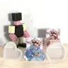 Base para tarjeta de presentación hecha a mano DIY porta tarjetas de presentación herramientas abrasivas de epoxy caja de tarjetas de escritorio para recepción molde de silicona venta al por mayor