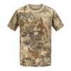 Camuflagem de manga curta masculina verão secagem rápida camiseta ao ar livre treinamento físico roupas táticas camiseta cross-border meia manga atacado