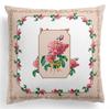 Funda de almohada de flor europea al por mayor de fábrica funda de almohada con estampado de flor de rosa americana retro funda de cojín para almohada