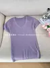 Ropa Zhengqite/25 Primavera Elegante Versátil Casual Seda Lana Cuello Redondo Manga Corta Camiseta Base de Punto