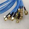 50ohm (670-086SXE)Cable adaptador coaxial RF RG405 SMA macho a macho FEP semiblando azul