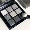 Muge Leen Paleta de Sombras de Ojos de Nueve Colores Mate Perlado Polvo Ahumado Rosa Color Melocotón Tierra Color Té con Leche Asequible Paleta de Sombras de Ojos Ins