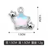 Colgante Individual de Estrella Exquisita K Blanca Colgante para Pulsera DIY Colgante para Collar Accesorios de Joyería Se Puede Mezclar por Lotes Venta Directa de Fábrica Transfronterizo