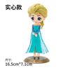 Decoração de bolo de celebridade da Internet, rainha do gelo e da neve, enfeites, pequena princesa, acessórios de encaixe para princesa, castelo da rainha Elsa