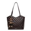 Bolso Tote Lingge de Gran Capacidad Bolso de Mujer 2024 Nueva Moda Retro Bolso de Mano Versátil Elegante Casual Bolso Cesta de Verduras