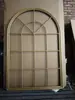 Decoración de Pared con Espejo Falso de Hierro Forjado Estilo Europeo Vintage para Entrada, Decoración Colgante de Pared Redonda Falsa Ventana para Sala de Estar