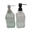 Desconto Atacado Retrô Quadrado Frasco de Álcool em Gel Frasco de Shampoo Gel de Banho Desinfetante Água Detergente Frasco Especial