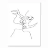 Minimalista Nórdico Desenho de Linha Figura Corpo de Mulher Sexy Pintura em Tela Impressão de Poster Pintura Decorativa para Sala de Estar Núcleo