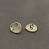 Botones Metálicos para Camisa de Forma Irregular Simple, Versátiles para Camisas y Cárdigans, Botones Pequeños de 12 mm, Accesorios para Ropa, Botones cosidos a mano