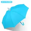 Guarda-chuva Infantil Atacado Cabo Curvo Cor Arco-íris Guarda-chuva Infantil com Estojo à Prova d'Água Jardim de Infância Uso Duplo para Sol e Chuva Guarda-chuva Infantil
