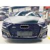 Aplicable a 19-23 Audi A6L modificado transfronterizo RS6 parrilla central de panal negro brillante parrilla central C8 guerrero negro