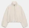 Roupas femininas europeias e americanas transfronteiriças, populares no AliExpress, jaqueta bomber macia da moda estilo francês