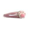 Horquilla de pelo con forma de garra de gato de Hello Kitty con forma de BB, dulce y linda, con flequillo lateral, para niñas y niños.