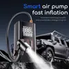 Bomba de Aire Inalámbrica Portátil para Coche Pantalla Digital Multifuncional Inflador de Emergencia para Vehículos Eléctricos Inflador de Neumáticos