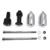 Adecuado para Manillar Anticaída, Bola Anticaída, Goma Anticaída para Motocicleta Kawasaki Z1000 2003-2006