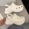 Zapatos de Cueva de Ballena para Mujer, Verano, Exteriores, Suela Gruesa, Punta Cerrada, Pantuflas Transpirables, Antideslizantes, Resistentes al Olor, Aumentan la Altura 6cm, Chanclas de Playa