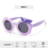 Lindas Gafas de Sol con Lazo para Niñas, Gafas de Sol Polarizadas de Silicona con Dibujos Animados para Bebés, Visera Solar para Niños, Moda Nuevo Estilo al por Mayor