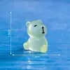 Miniaturas adoráveis de capivara que brilham no escuro - perfeitas para paisagismo de jardim, decorações DIY, enfeites para pendurar e pequenas exposições de mesa