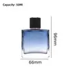 Botellas de perfume de vidrio de alta gama de 30 ml y 50 ml, disponibles en stock. Estas elegantes y portátiles botellas pulverizadoras cosméticas son las mismas que utilizan las grandes marcas.