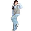 Conjunto de Primavera y Otoño para Niñas 2026 Moda Estilo Coreano Suéter de Moda, Chaleco y Camisa Conjunto de Tres Piezas para Niños Mayores