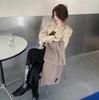 Estilo Coreano Nuevo Estilo Universitario Japonés Bufanda Tejida Simple Color Sólido Trigo Gruesa Calentador de Cuello Cálido Chal de Pareja