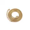 Collar Transfronterizo Europeo y Americano de Acero de Titanio Electroplateado que No se Desvanece, Cadena Redonda de Hueso de Serpiente para la Clavícula, Sensación de Lujo Ligero de Alta Gama, Accesorio Versátil Unisex