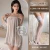 Lencería Sexy Talla Grande Vestido Transparente Encaje Deseo Puro Tirante Descubierto Camisón Apasionado No Necesita Quitarse