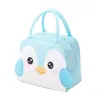 Bolsa de merienda de dibujos animados 3D, bolsa térmica, para estudiantes, engrosada, con papel de aluminio, bolsa para lonchera, para salidas, bolsa de hielo