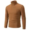 Colección nueva otoño/invierno 2026 transfronteriza: Suéter de cuello alto a rayas verticales para hombre estilo europeo y americano, top de punto casual para hombres jóvenes