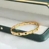 Miduoduo Ins Design Francês de Nicho Estilo Simples Inlaid com Zircônia Brilhante Titânio Banhado a Ouro Real 18K Pulseira Joia
