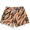 Venta Caliente Transfronteriza de Amazon Pantalones Cortos Estampado de Leopardo Impresión 3D Versátiles Casual Americano para Hombre Pierna Ancha Verano Holgados Venta al por Mayor