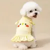 Ropa para perros, falda fina y bonita con dibujos animados, primavera y verano, nueva ropa para mascotas y gatos, explosiones de fábrica de pelo