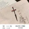 Pendientes de Acero de Titanio 316L con un Diseño de Nicho Dulce y Genial, Clavillos para Hélice de Oreja de Espada Cruzada, Joyería para Piercing de Oreja con Rosca Externa
