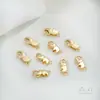 Color Duradero Relleno de Oro de 14K Elefante Estéreo Cierre de Langosta Hebilla de Resorte Accesorios Joyería Hecha a Mano DIY Material de Hebilla